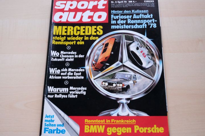 Deckblatt Sport Auto (04/1978)